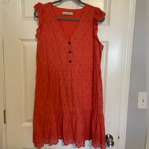 Loft eyelet dress
